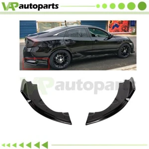 For Honda Civic 2016-2018 Pair Rear Bumper Lower Side Splitters Apron Valance - Picture 1 of 6