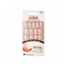 Kiss Acrylic Nude French Cashmere, Kit Unghie Artificiali 28