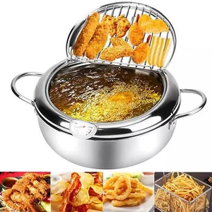 New 2.2L Stainless Steel Frying Cooking Tool Oil Drainer Temperature Controller - Picture 1 of 7