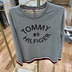 Tommy Hilfiger Damen Größe L Pullover Sweatshirt mit Bündchen und Saum Detail 85 - Bild 1 von 7