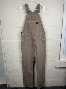 Levi's Bib Overalls Men's Size Medium Brown Denim - Picture 1 of 10