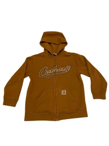 Carhartt Boys Full Zip Hoodie Embroidered Logo Youth Small 8 to 10 Jacket - Picture 1 of 13