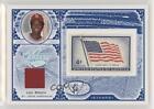 2005 Leaf Century Collection Stamps USA Flag Materials /100 Lou Brock #S-43 HOF