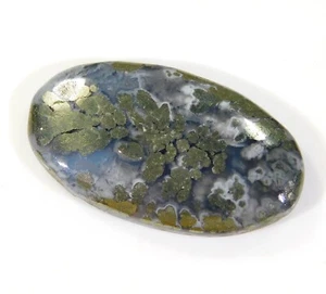 75.CT NATURAL MARCASITE PYRITE OVAL CABOCHON PENDANT GEMSTONE 43x24x6 MM BR=0273 - Picture 1 of 7