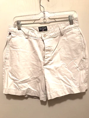 Pantalones Cortos Polo Ralph Lauren Botón Mosca Talla 10 Marfil Jeans Co Para Mujer Frente Liso Foto 1 de 4