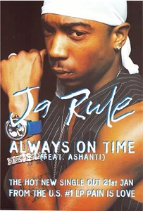 Vintage Ja Rule Always On Time Feat Ashanti Poster 24 x 36 - Bild 1 von 3