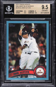 2011 TOPPS UPDATE WALMART BLUE JOSE ALTUVE ROOKIE RC #US132 BGS 9.5 GEM MINT