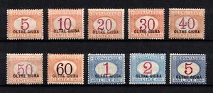 1925 OLTRE GIUBA - SEGNATASSE - SERIE COMPLETA 10 VALORI - NUOVI MH* - COLONIE - Foto 1 di 1