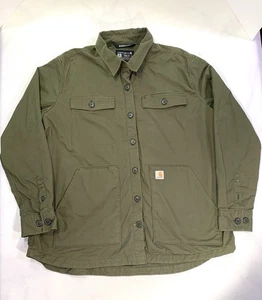 Carhartt Damen Rugged Flex Loose Fit Chore Jacke Oliv Gr. L 105049 G72 - Bild 1 von 9