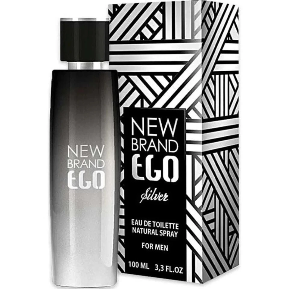 Ego Silver de New Brand colonia para hombres EDT 3.3/3.4 oz nueva en caja Foto 1 de 1