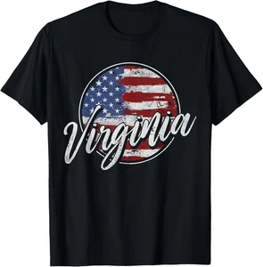 T-shirt vintage Virginia - Foto 1 di 2