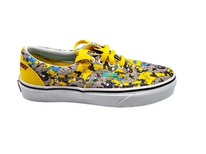 Scarpe Vans Era Uomo Taglia 4,5 Donna 6 Giallo Simpsons Prurito Scratchy Krusty Show - Foto 1 di 13