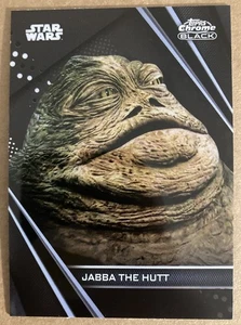 2023 TOPPS STAR WARS CHROME BLACK JABBA THE HUT # 54 BASE CARD - Picture 1 of 2