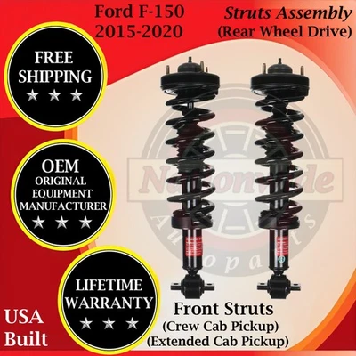 Puntales delanteros originales Monroe OEM para Ford F-150 2015-2020 2x2 garantía de por vida Foto 1 de 4