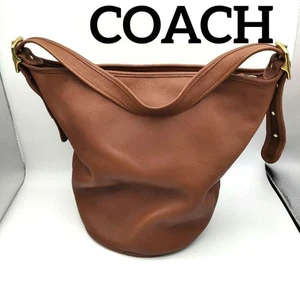 Coach Old Coach Bucket Schultertasche braun Vintage Leder echt - Bild 1 von 7