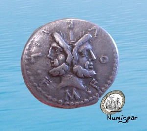 RÖMISCHE REPUBLIK DENAR M. FOURIUS L.F. PHILUS SILBER 119 V. Chr. RRC 281/1 #6157# - Bild 1 von 2
