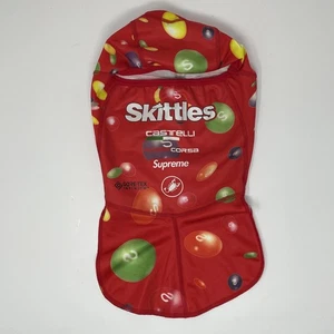 Supreme Skittles Hat Cap Fitted Red Gore-T Castelli Rosso Corsa Mask Cycling - Picture 1 of 10