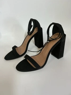 ASOS черная замша каблуки женщин размер 8 подержанные отличном состоянии - Изображение 1 из 4