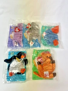 SET BESTEHEND AUS 5 TY Teenie Beanie Babys McDonalds Happy Meal NEU/VERSIEGELT - Bild 1 von 12