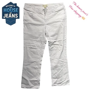 Democracy Women's Size 14 Beige Jeans – Bootcut, Comfortable Fit, Made in China - Picture 1 of 19