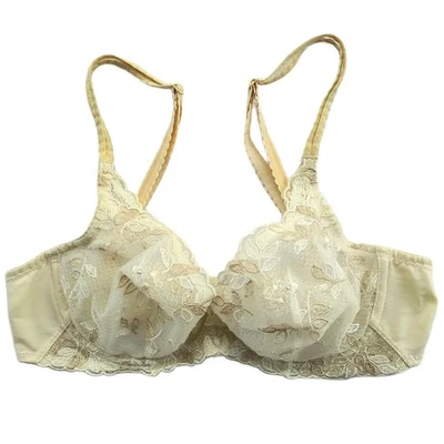 Fita de renda Wacoal Flower Fields bordada 85731 transparente tamanho 34C - Imagem 1 de 4