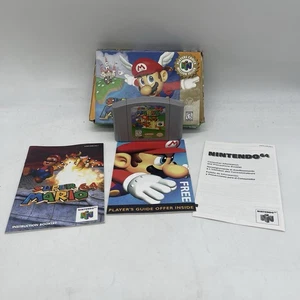 Super Mario Nintendo 64 N64 Complete In Box CIB Players Choice TESTED AUTHENTIC - Picture 1 of 10
