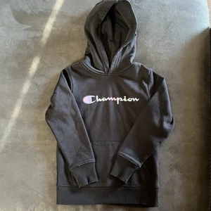 Champion Girl's Long Sleeve Classic Rainbow Graphic Logo French Terry Hoodie - Picture 1 of 3