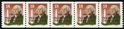 US #2149e-P# 33333  18¢ Wash. Monument PS5 PNC5, Superb MNH, fully tagged error - Image 1 of 2