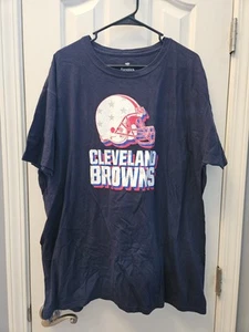 Men's Cleveland Browns Fanatics Navy Red White and Team T-Shirt 2XL - Picture 1 of 3