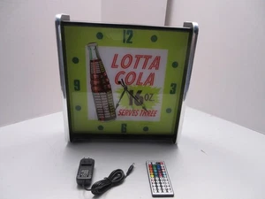 Lotta Cola LED light up Advertising wall clock Brand New - Picture 1 of 6