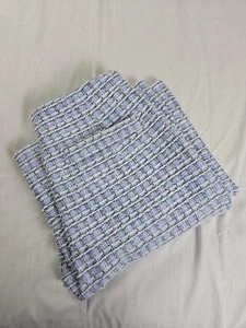 Cider Hose Damen klein blau Tweed hoher Bund weites Bein strukturiert elegant Boucle - Bild 1 von 10