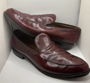 Vintage Allen Edmonds Saratoga Herren Cordovan Rot Leder Halbschuhe Größe 10 B - Bild 1 von 10