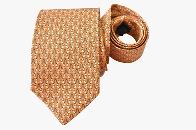 JOS A BANK CORBATA HOMBRE NARANJA/PERROS ESTAMPADO ANCHO: 3.50" LARGO: 58" Foto 1 de 3