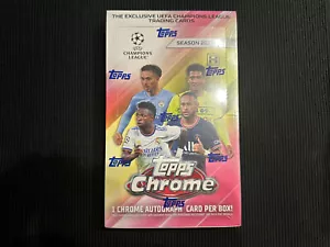 2021/22 TOPPS CHROME CHAMPIONS HOBBY SOCCER SEALED BOX 1 AUTO PER HOBBY BOX ! - Picture 1 of 1