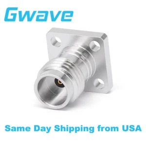 1.85mm Female Connector Field Replaceable, 4 Hole Flange, Pin Dia 0.3mm, 65GHz - Picture 1 of 4