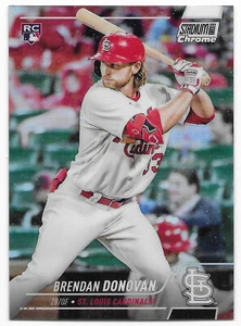 2022 Topps Stadium Club Chrome Refractor Brendan Donovan (#379) Cardinals RC SP - Picture 1 of 2