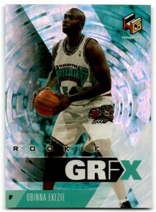 1999-00 UPPER DECK HOLOGRFX OBINNA EKEZIE RC VANCOUVER GRIZZLIES #80