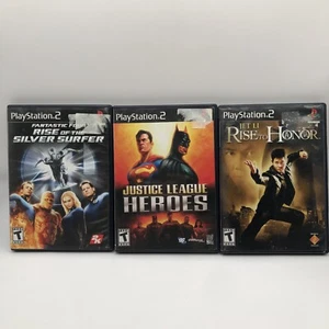 Fantastic Four Rise of the Silver Surfer Justice League Heroes Rise To Honor PS2 - Bild 1 von 8