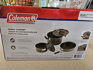Coleman 6-Piece Family Camping Cook Set Outdoor Nonstick Steel New