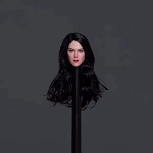 1/6 Amber Heard Long Black Hair Female Head Sculpt For 12" PHICEN Figure Body - Picture 1 of 3