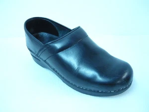 Zuecos profesionales para mujer Sanita zapatos de cuero negro talla 39/8,5-9M - Imagen 1 de 9