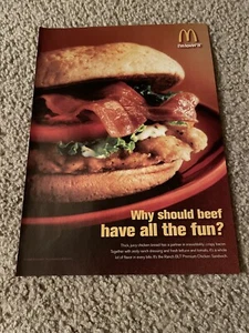 Vintage 2006 MCDONALD'S RANCH BLT PREMIUM CHICKEN SANDWICH PRINT AD - Picture 1 of 1