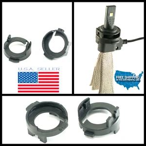 NEW 2X H7 Bulb holders LED BULBS socket adapter FOR KIA Rio Forte KIA SOUL USA! - Picture 1 of 9