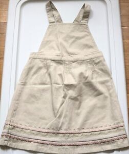 NEW Vintage 2003 GYMBOREE Khaki SPRING BLOSSOMS Jumper DRESS Size Small 3 NWT