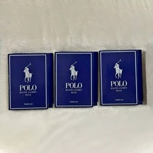 Lot 3 x Ralph Lauren Polo Blue Men Parfum Sample Spray 1.2ml / 0.04oz ea Carded - Picture 1 of 4