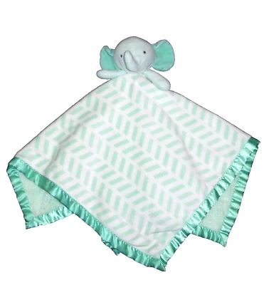 Manta de bebé grande de satén de felpa elefante verde Cloud Island objetivo de gran tamaño usada en excelente estado Foto 1 de 2