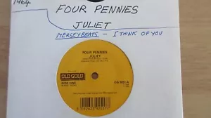 Merseybeats/Four Pennies I Think of You/Juliet 7" 1982 **CASI COMO NUEVO** - Imagen 1 de 1