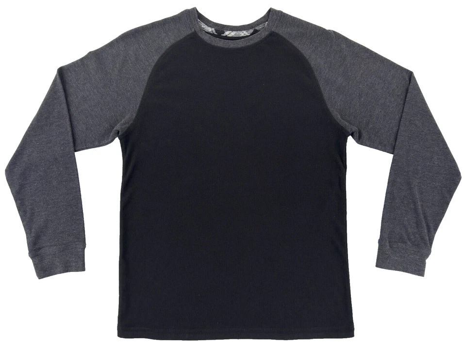 Pierre Cardin Sweater Mens Small Black Gray Raglan Pullover Knit Sweatshirt Mens - Image 1 of 4