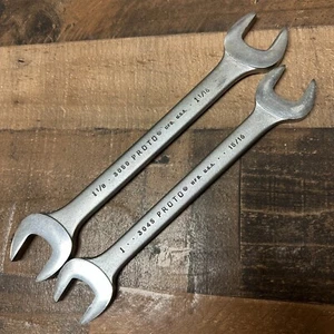 Proto Double Open End Wrench S 3045 & 3050 1" x 15/16" & 1-1/8" x 1-1/16" USA - Picture 1 of 5
