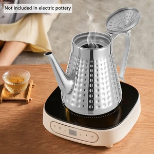 1.65L Edelstahl-Teekanne mit Sieb Tee kanne mit Teesieb Tea Pot with Strainer - Bild 1 von 20